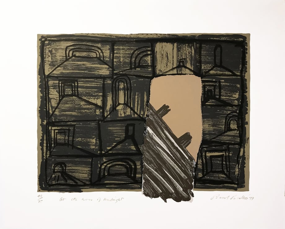 Basil Beattie, 'At the Hour of Midnight', 1999, Screenprint with woodblock, 61cm x 72.5cm, edition 19 of 75.