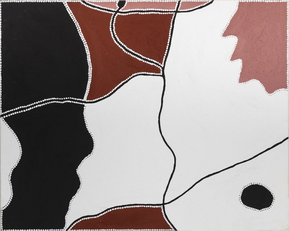 Freddie Timms, 'Corroborree', 2008, natural ochre and acrylic on linen.