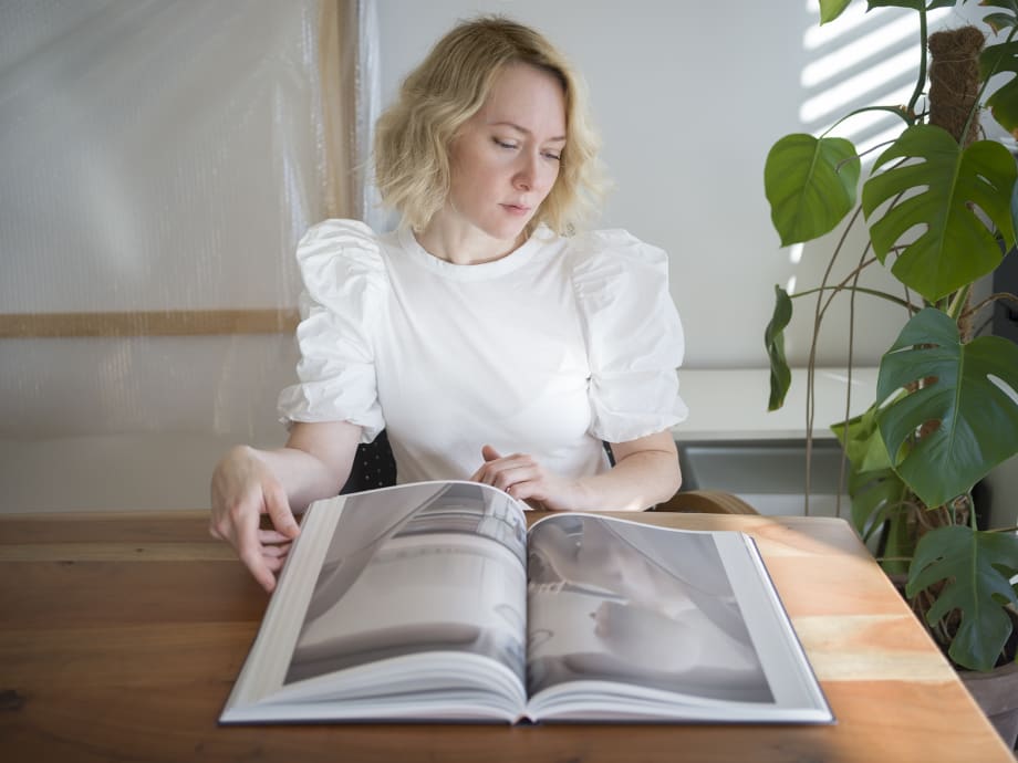 Katerina Belkina in her studio 2020