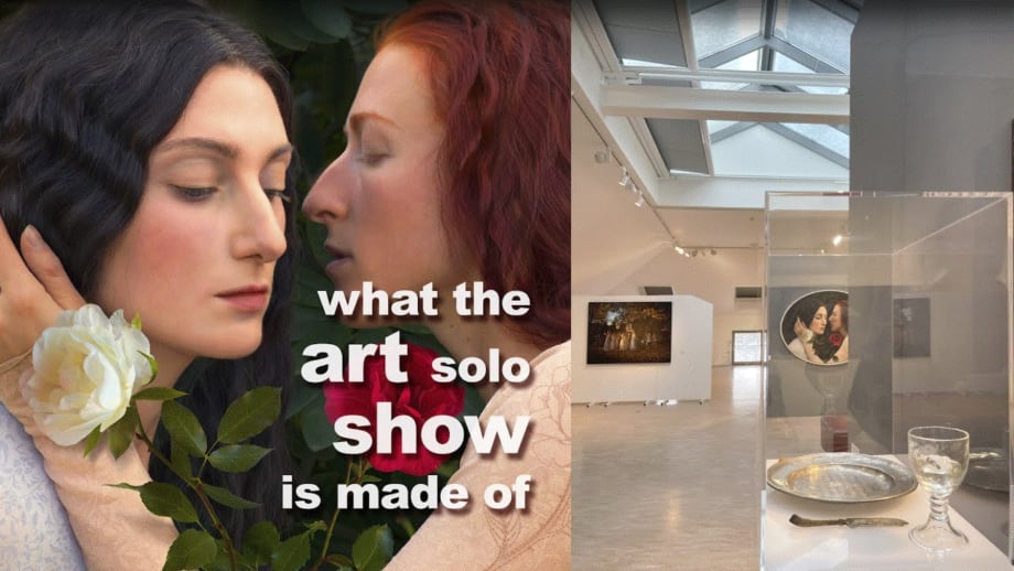 Katerina Belkina in the stair house of the city gallery Werder (Havel)