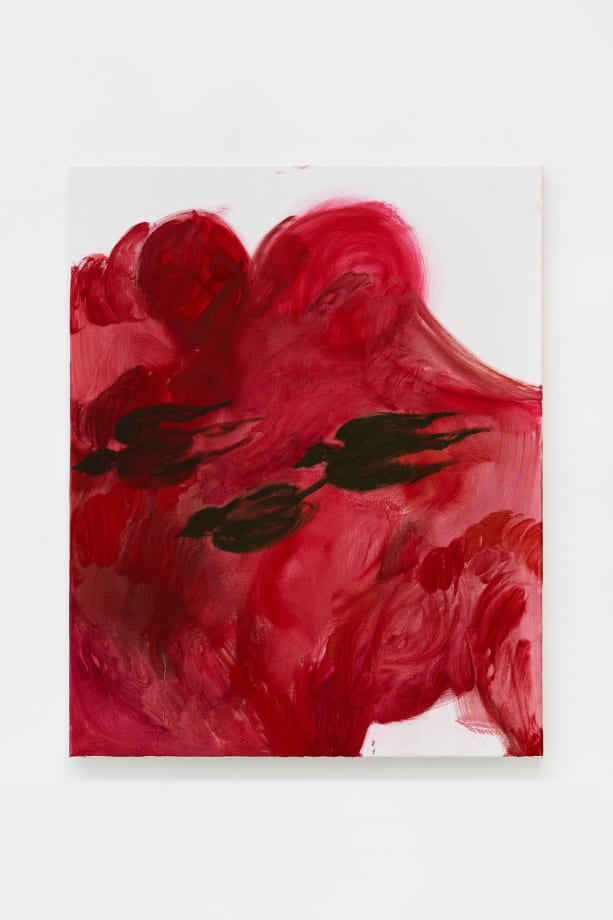 Faye Wei Wei, Orchids flourished out of reach or for some reason not to be touched, 2020, Oil on canvas, 182 x 138 cm