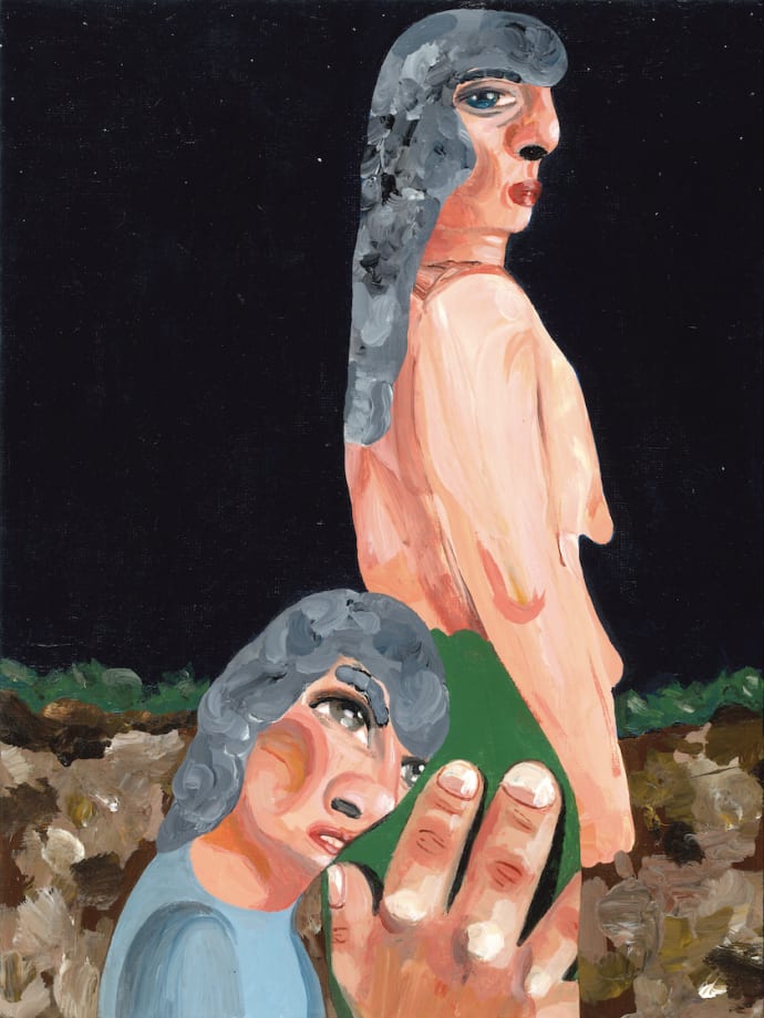 Melissa Steckabuer, Untitled, 2025, acrylic on paper, 30.5 x 23 cm