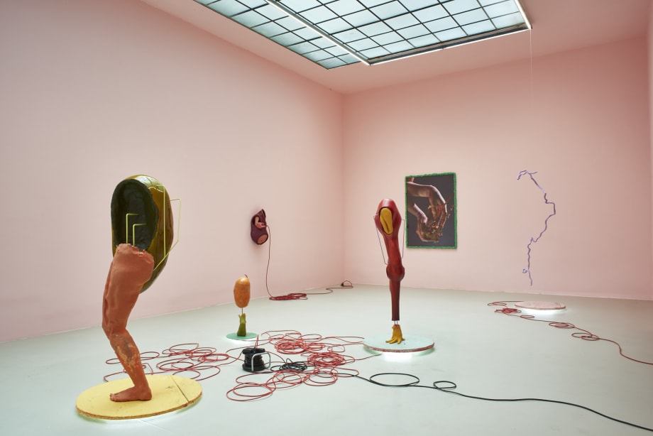 Installation View: Malte Bruns, AUTO BODY, Galerie Lisa Kandlhofer, 2018