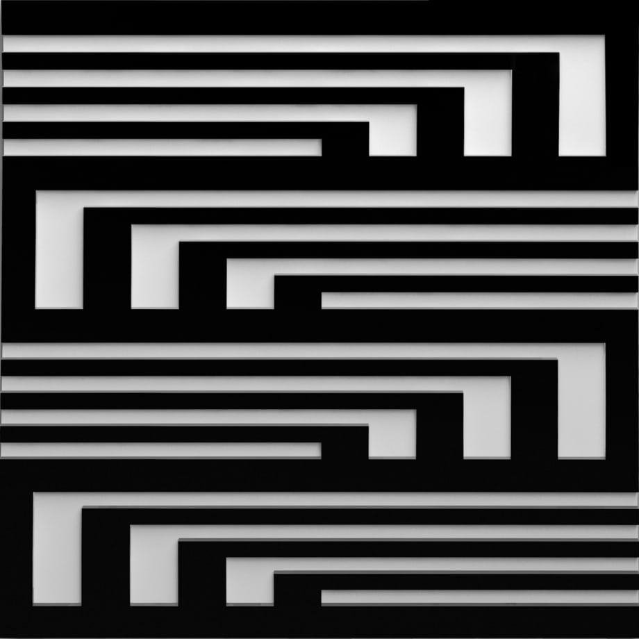 605C, 2013, legno laccato, cm 70x70x4