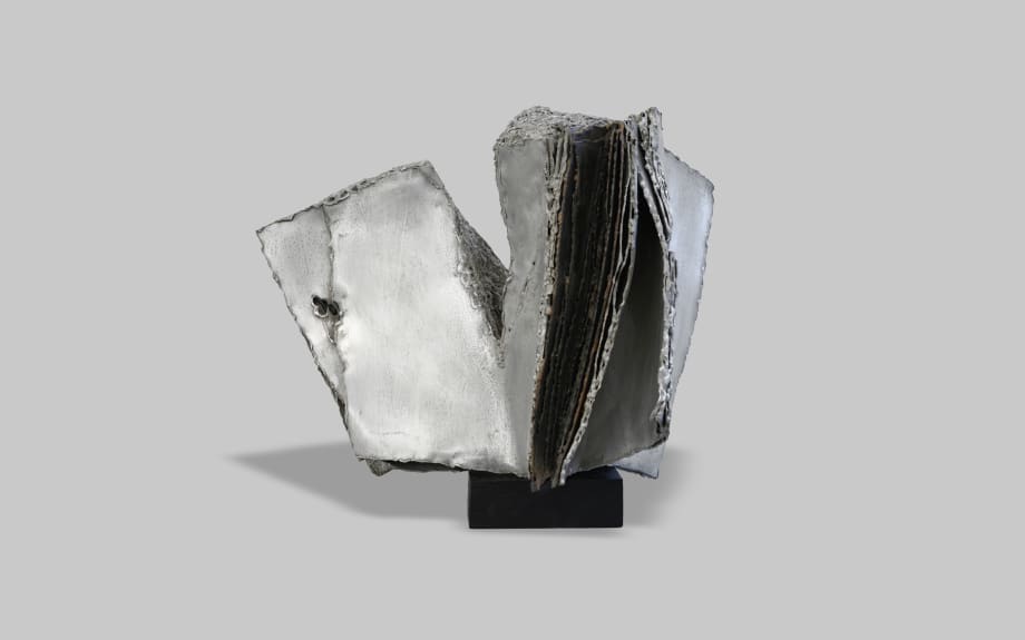 Lacerazione, ferro e alluminio, 1961, cm 74x61x83