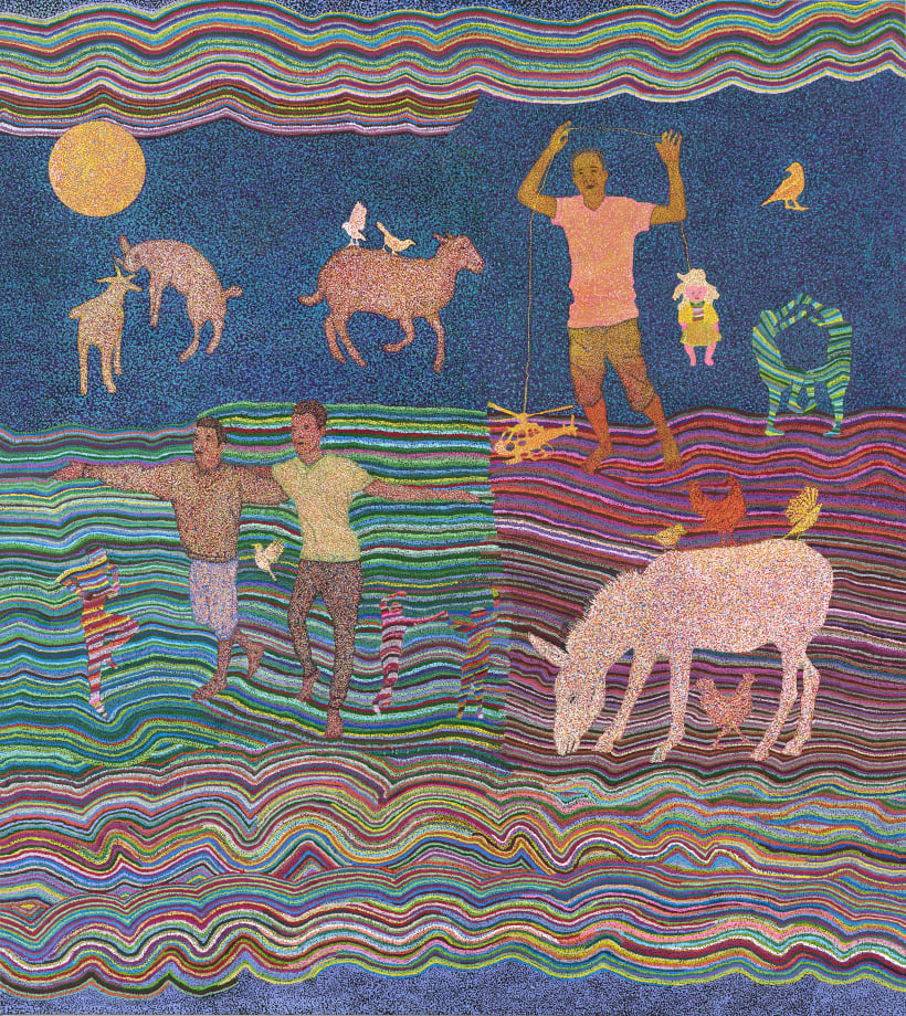 Slimen Elkamel, Unique dance for every land, 2025. Courtesy of the artist and Mariane Ibrahim.