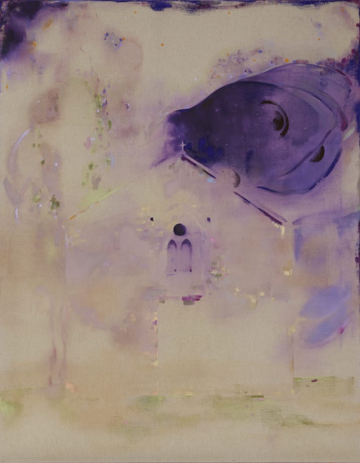 Djabril Boukhenaïssi, Saint-Blaise at night, 2025. Courtesy of the artist and Mariane Ibrahim.