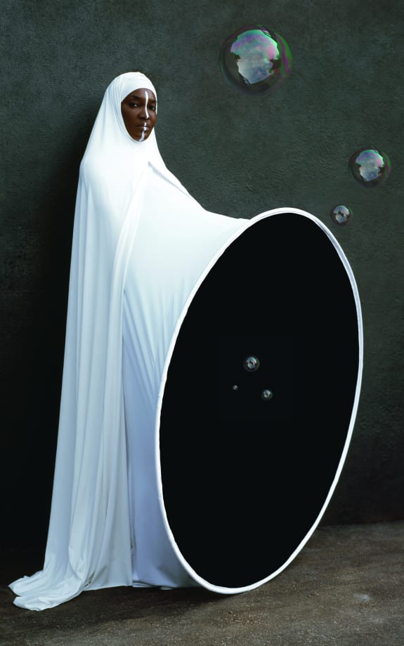 Installation view, Anrealage & Maïmouna Guerresi. Photo: Josh Bradsted