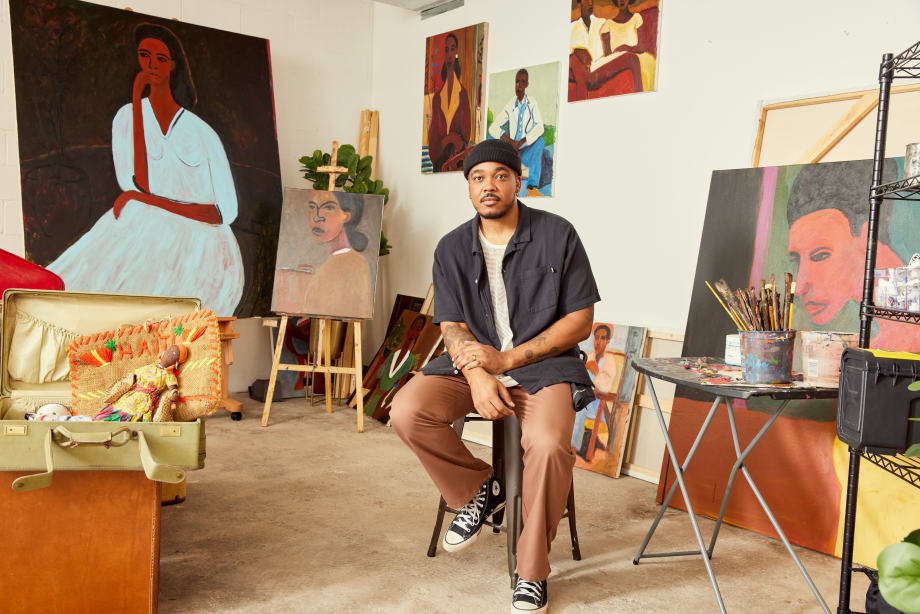 Portrait of Patrick Eugène, 2023. Photographed by Sydney Foster. Courtesy of Mariane Ibrahim.