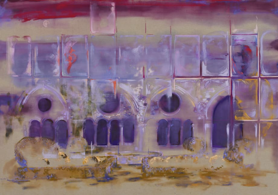 Djabril Boukhenaïssi, Le cloître de Fontfroide, 2025. Photo Fabrice Gousset. Courtesy of the Artist and Mariane Ibrahim.