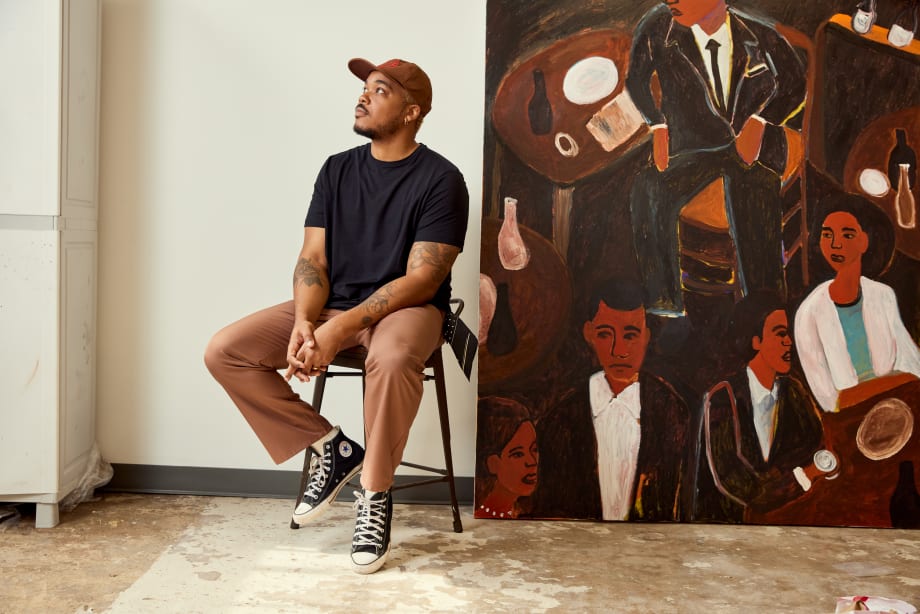 Patrick Eugene, Artist Portrait, 2023. Photo by Sydney Foster. Courtesy of the artist and Mariane Ibrahim.