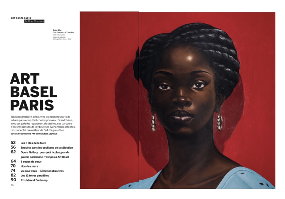 Peter Uka, The Passport of Comfort, 2025. Courtesy of the artist and Mariane Ibrahim.