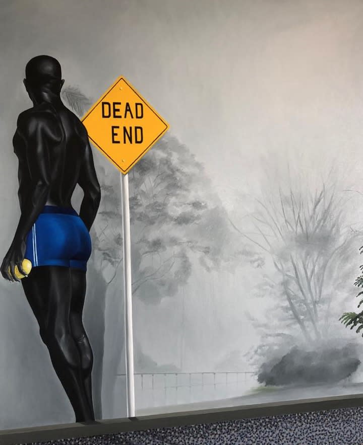 Ian Mwesiga, Dead End, 2021. Courtesy of Mariane Ibrahim