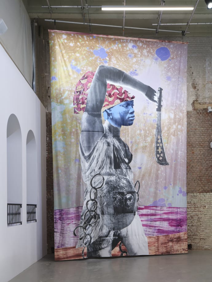 Installation View of Somewhere in the Night, the People Dance, 2025. Courtesy of the artist and Mariane Ibrahim