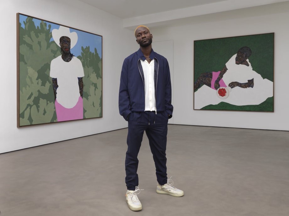 Amoako Boafo, 2022. Photographie de Fabrice Gousset.