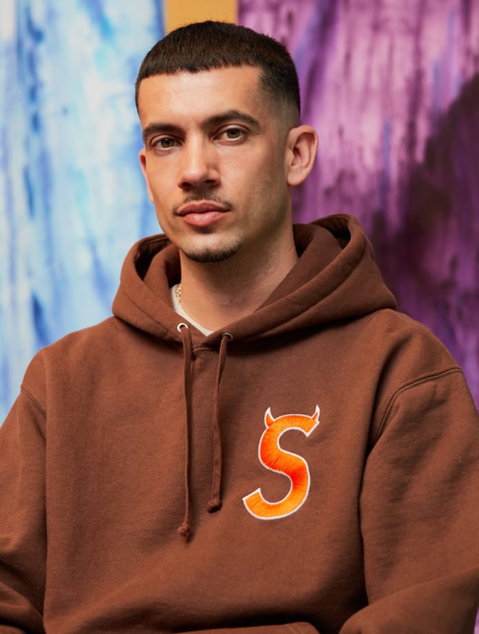 Artist Portrait of Raphaël Barontini 2023. Photo by Jalil Ourguedi. Courtesy of the artist and Mariane Ibrahim.