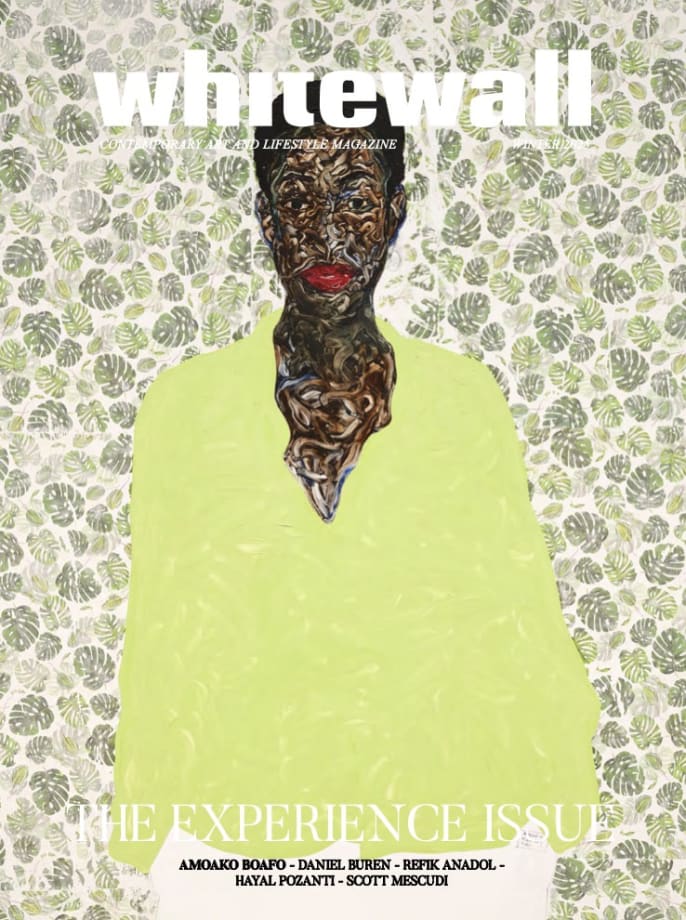 Amoako Boafo, Monstera Leaf Background, 2020. Courtesy of the artist and Mariane Ibrahim.