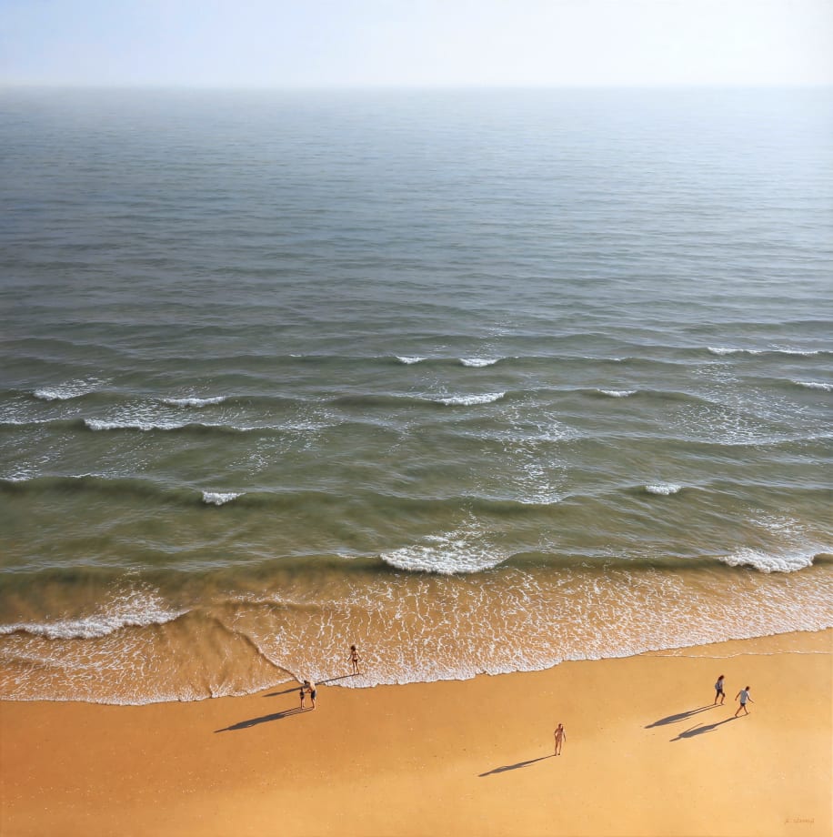 On the Beach | 2019 | Oil on canvas | 100 x 100 cm