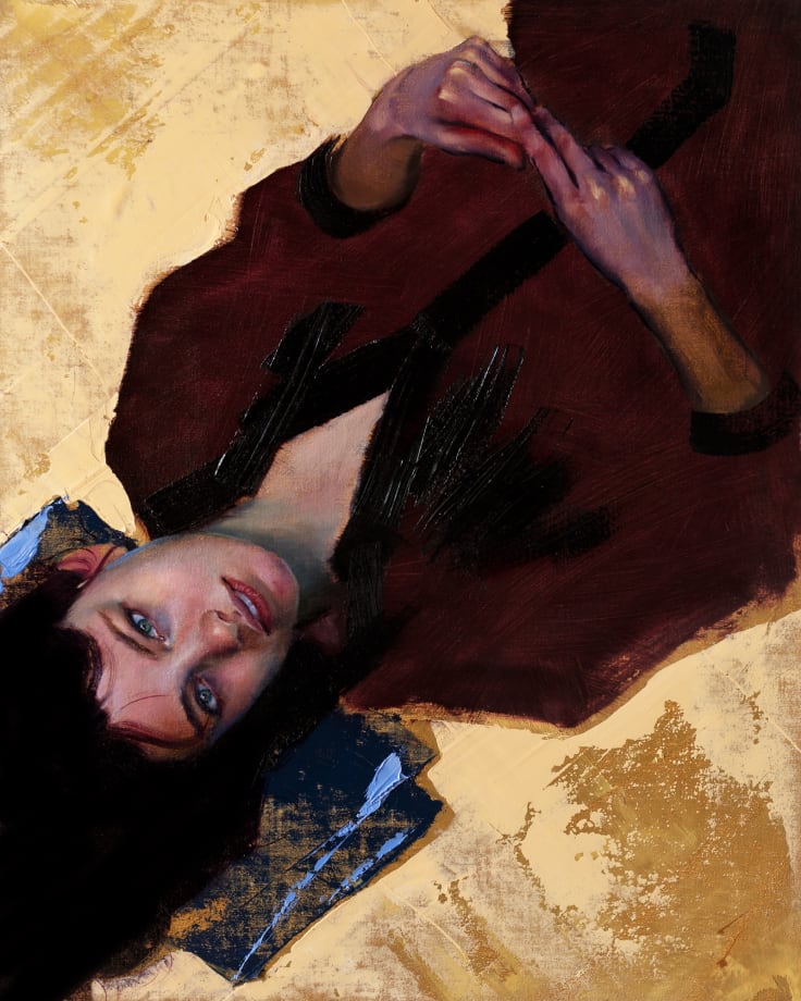 Tilted | 2020 | Oil on cradled linen panel | 50.8 x 40.6 cm (20 x 16 in)