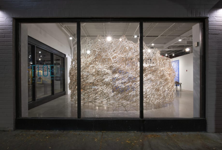 Installation images of FLOE: A Climate of Risk | The Fictional Archaeology of Stephen Talasnik. Photo credit: John Carlano.