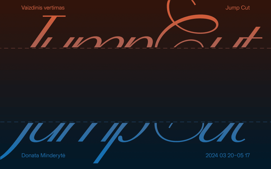 Donata Minderytė, 'Visual Translation / Jump Cut'