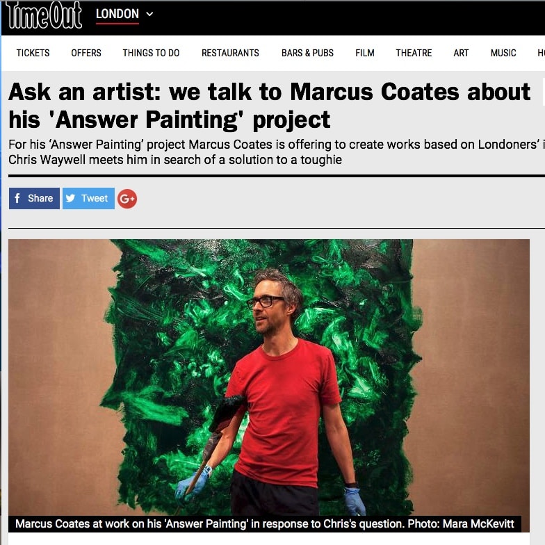 Ask an artist: we talk to Marcus Coates about his 'Answer Painting' project