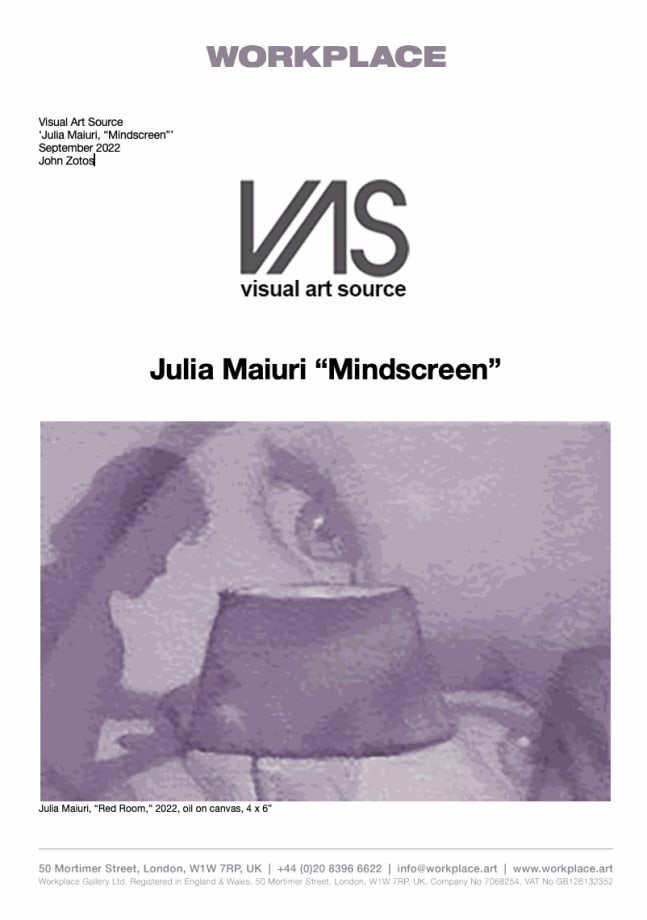 Julia Maiuri 'Mindscreen'