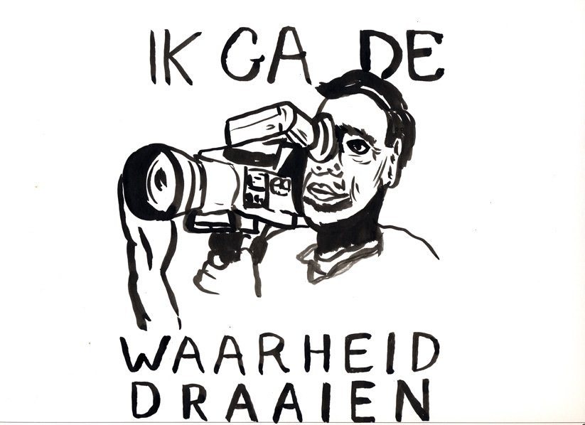 Verdult, Dick Zonder titel (waarheid draaien #2), 2008 Drawing. Ink, gouache and pencil on paper 23 cm x 32,5 cm (AG.DV.08.5436)