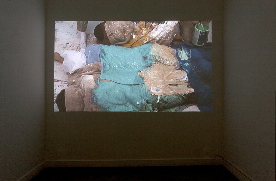 Leidy Churchman, Painting Treatments, 2010, two channel video installation
