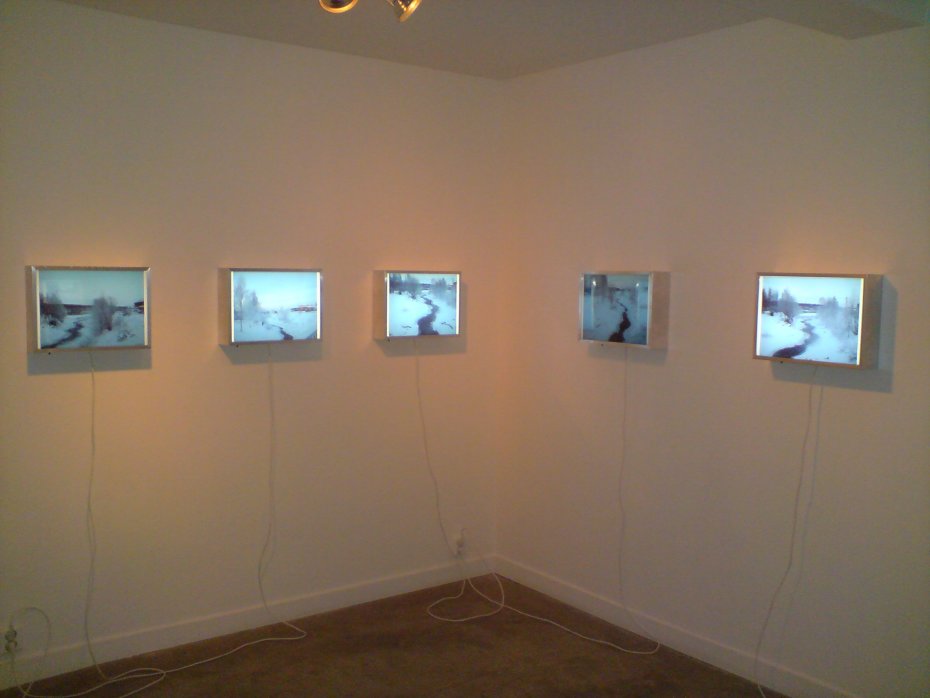Carla Klein, Untitled #1 - #5, series of lightboxes