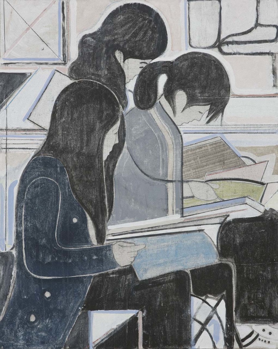 Untitled (study of three women reading), 2008