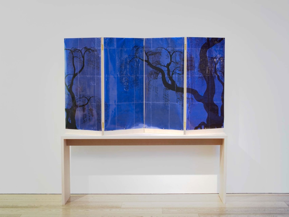 A Weeping Willow Crying on His Pillow (Blue), 2010