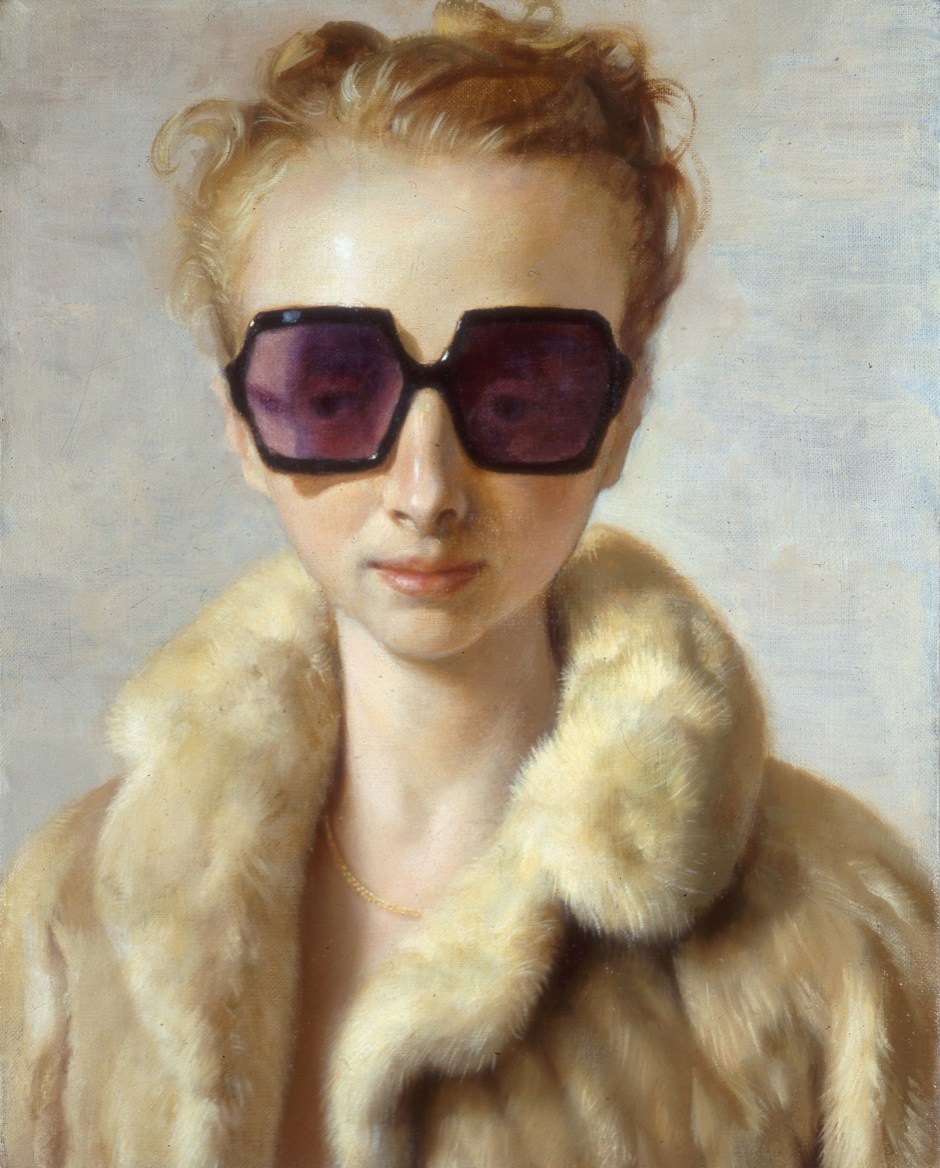 Rachel in Fur, 2002  oil on canvas  50.8 x 40.64 cm 20 x 16 in.