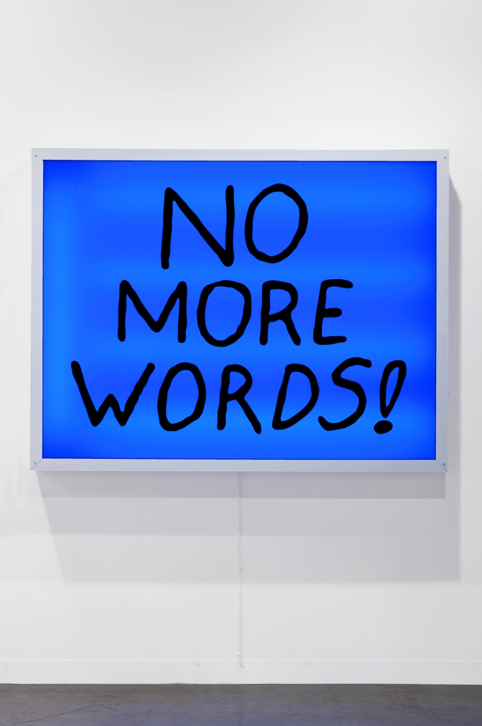 No More Words, 2013  lightbox  137.2 x 177.8 cm 54 x 70 in.