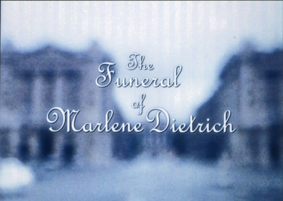 Das Begräbnis der Marlene Dietrich, 1999