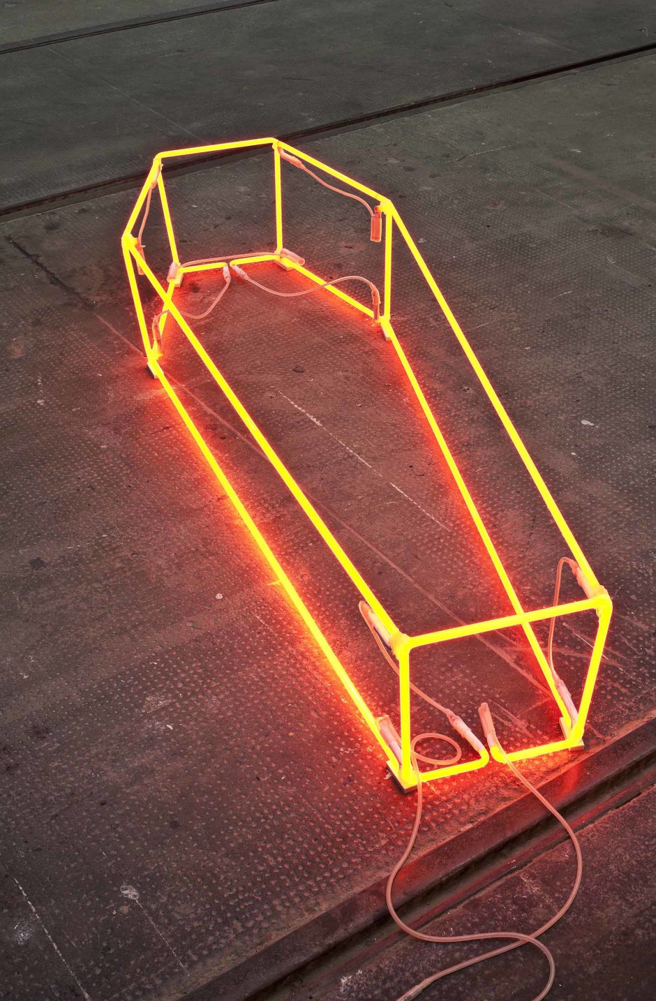 New Religion (Orange), 2013  neon  39.0 x 55.0 x 181.0 cm 15 5/16 x 21 5/8 x 71 1/4 in.