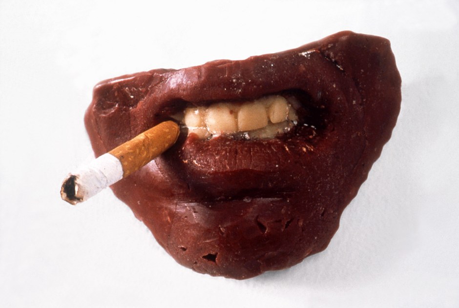 Where Does It All End ?, 1994  wax, cigarette  6.3 x 9.5 x 6.3 cm  2 ½ x 3 ¾ x 2 ½ in