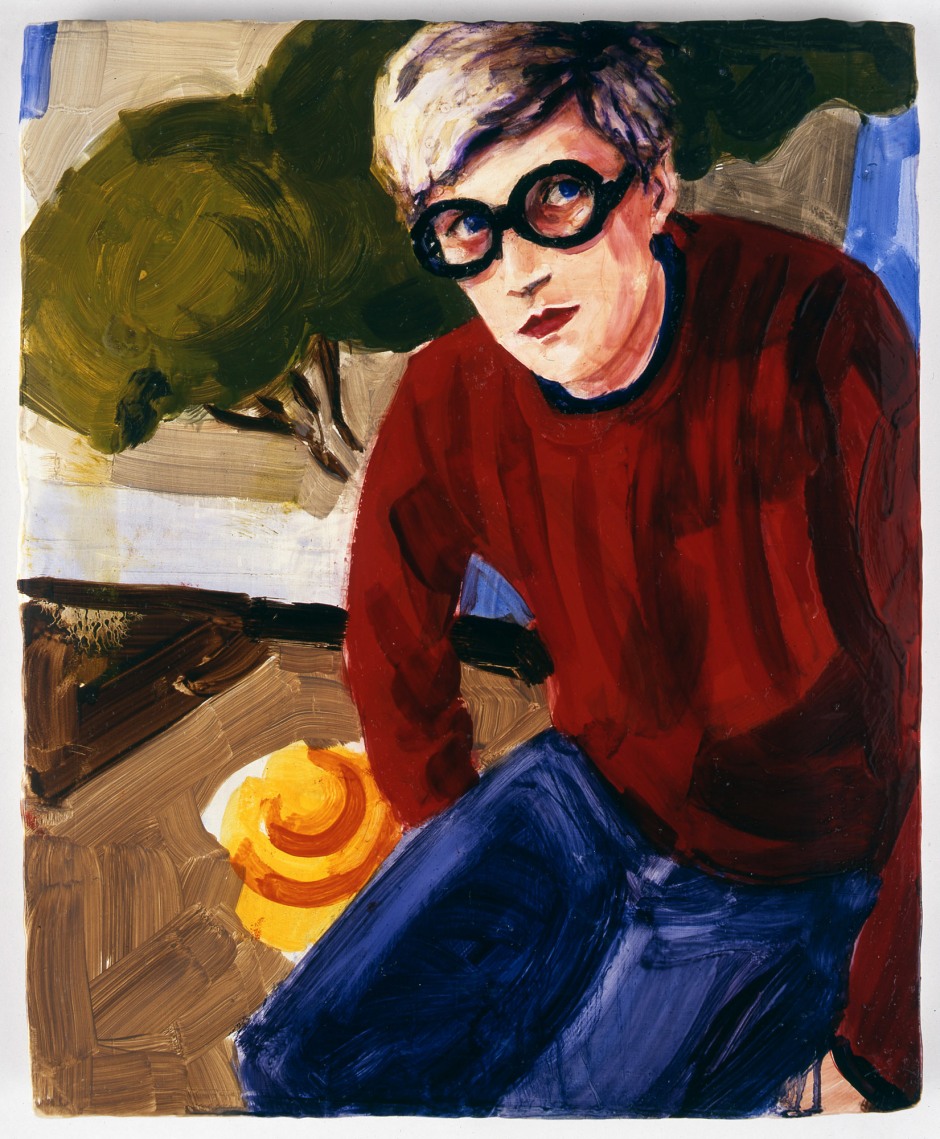 David Hockney Aged 32, 1997  oil on board  40.64 x 33.02 cm 16 x 13 in.