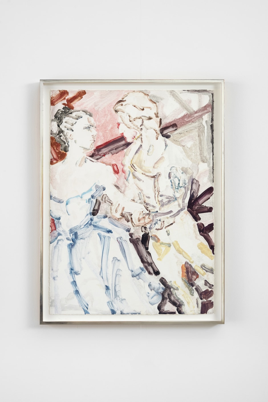 La Bayadère, Sergei and Svetlana #2, 2017  monotype on twinrocker handmade paper  site size: 128 x 94.4 cm frame size: 138.6 x 104.4 x 6.3 cm