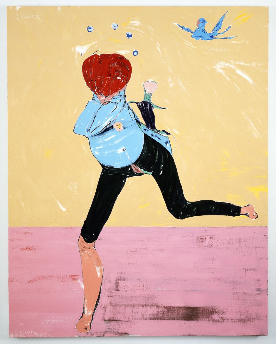 Running Figure, 2008  oil on canvas  193.04 x 152.4 x 4.13 cm 76 x 60 x 1 5/8 in.