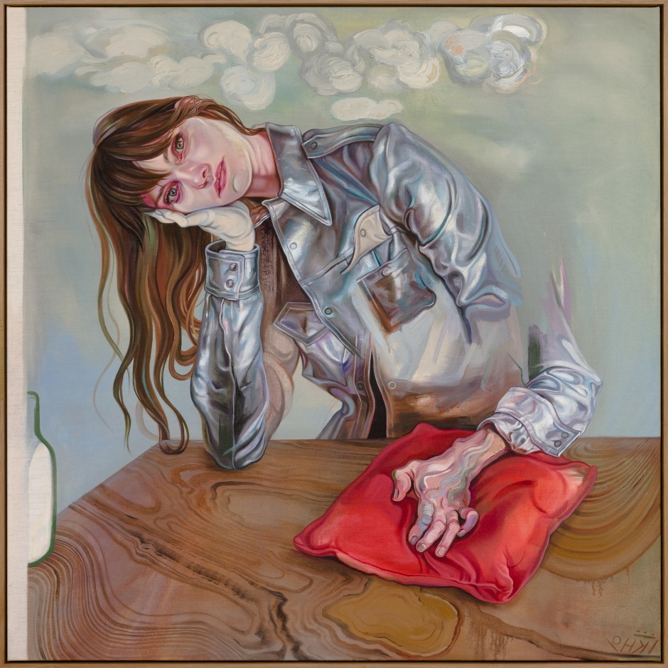 Kati Heck  Self in Armour, 2019  Signed and dated on front  oil on canvas  123 x 123 cm 48 3/8 x 48 3/8 in  Photo by Pieter Huybrechts