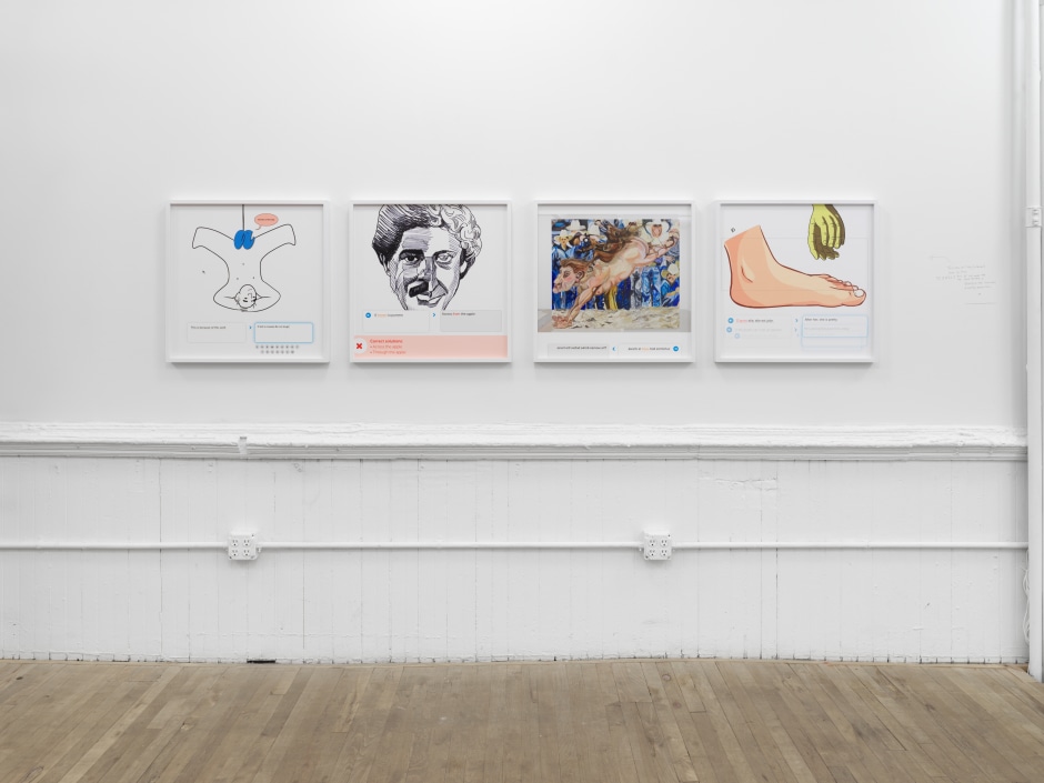4 framed images (suite), 2024  Not signed or dated  4 x Parts: Each part: Site size: 60 x 60 cm / 23 ⅝ x 23 ⅝ in. Frame size63.4 x 63.4 x 3.8 cm / 25 x 25 x 1 ½ in.
