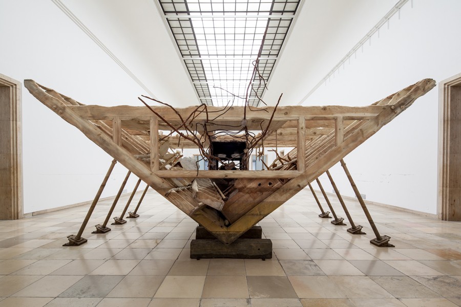Installation view, Matthew Barney, River of Fundament, Haus de Kunst, 17 March - 17 August 2014  Photography by Maxmilian Geuter