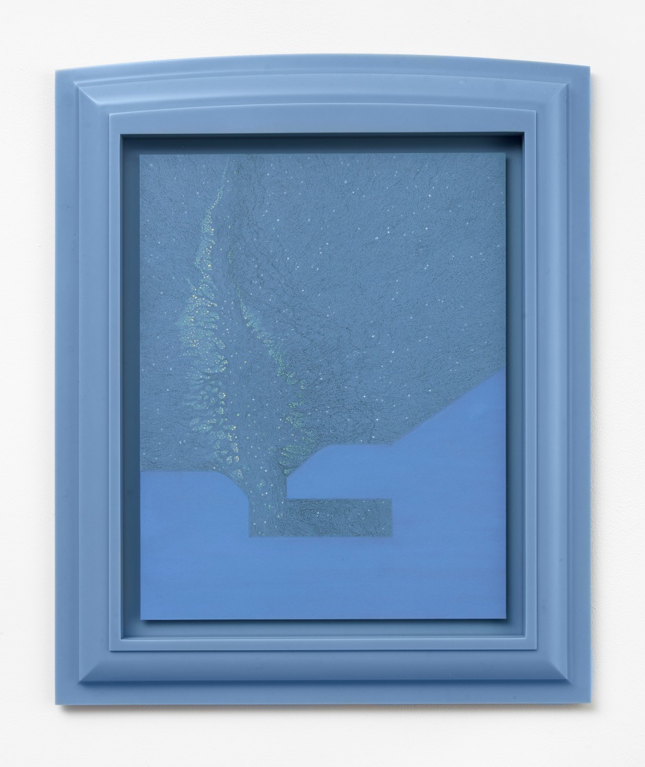 Makoi-Yohsokoyi, 2020  graphite and gouache on paper in high-density polyethylene frame  framed: 57.1 x 47 x 3.2 cm / 22 ½ x 18 ½ x 1 ¼ in paper size: 40.6 x 31.8 cm / 16 x 12 ½ in