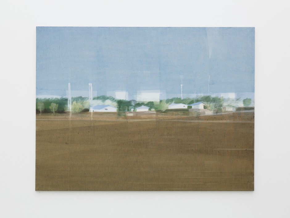 Yu Nishimura  Scenery passing out of town, 2018  Oil on Canvas  194 x 259cm  © Yu Nishimura. Courtesy of the Artist and Crèvecœur, Paris.