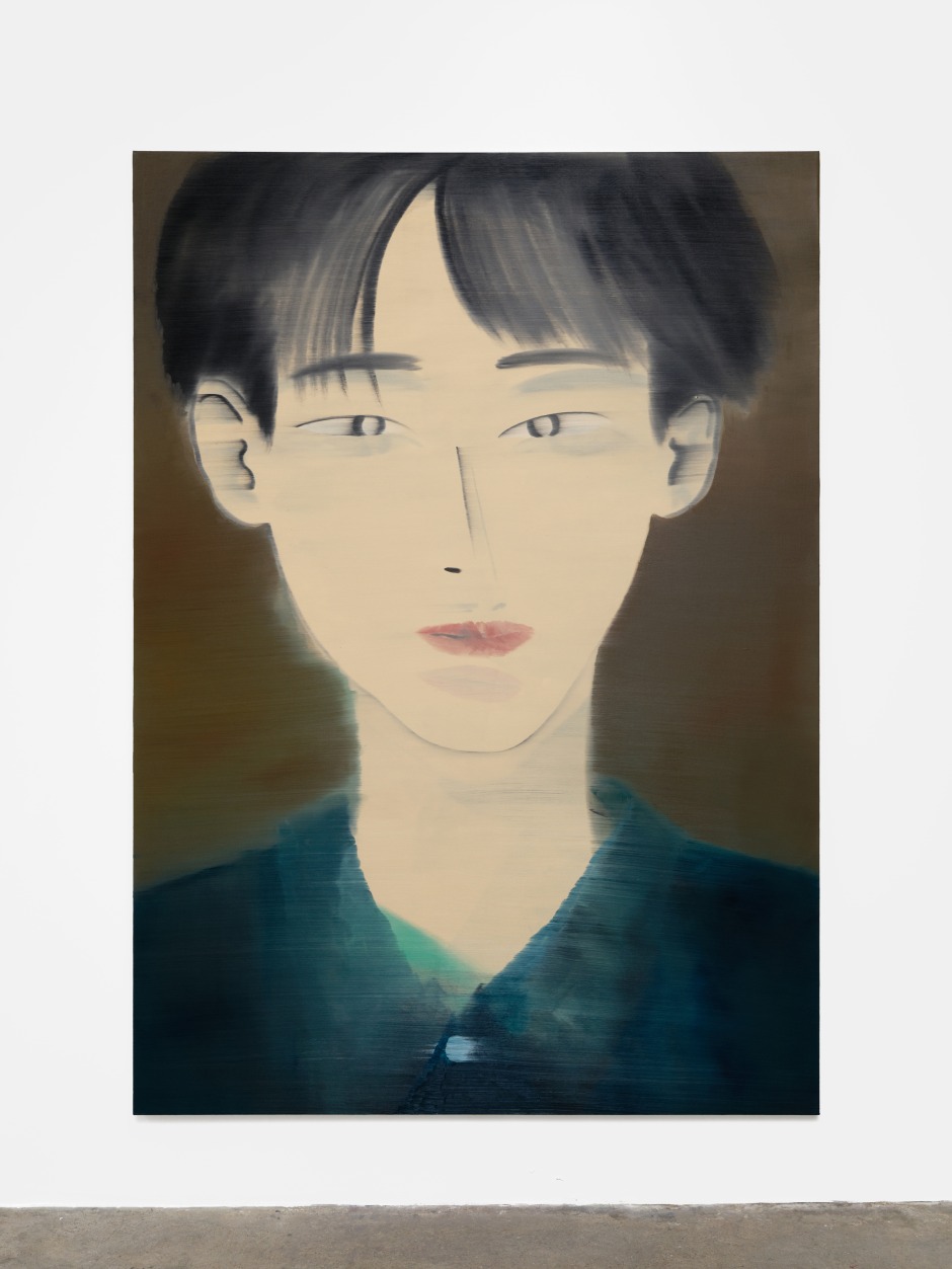 Yu Nishimura  Smile, 2021  Oil on canvas  227.3 x 162cm  © Yu Nishimura. Courtesy of the Artist and Crèvecœur, Paris.