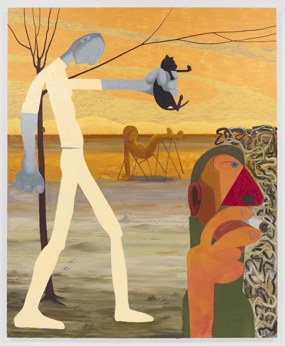 Nicole Eisenman  Tail End  2021  Oil on linen  325.1 x 266.7 cm / 128 x 105 in.
