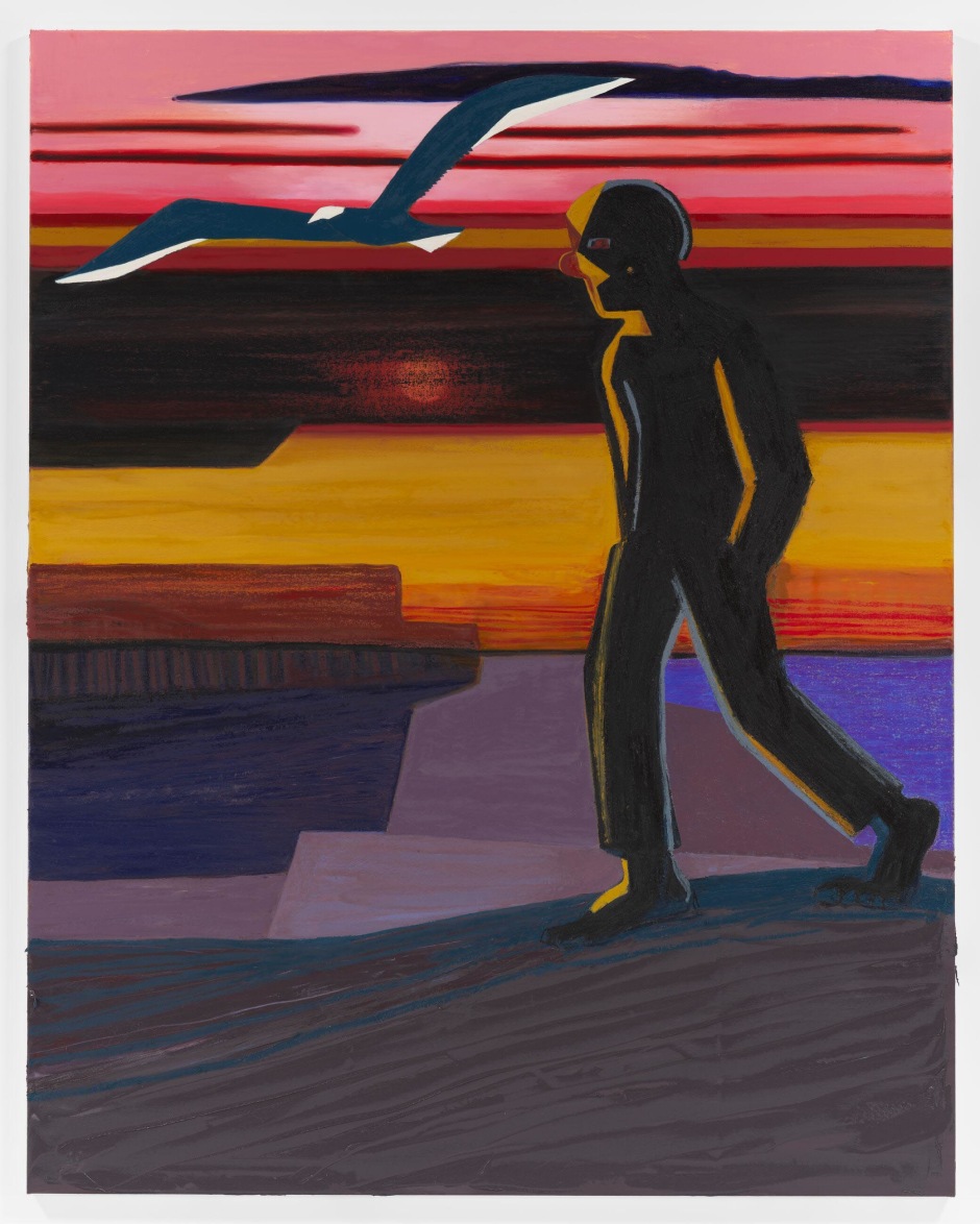 Nicole Eisenman  The Ledge  2022  Oil on canvas  208.3 x 165.4 cm x 82 x 65⅛ in.