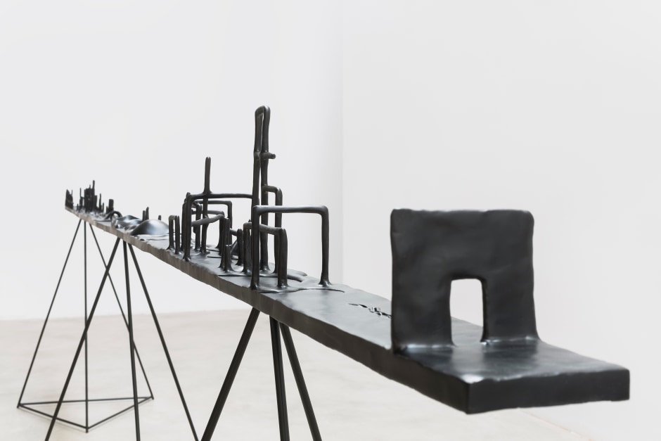 A View Beyond Space No.4, 2015  Stainless steel, varnish  400 x 80 x 10cm