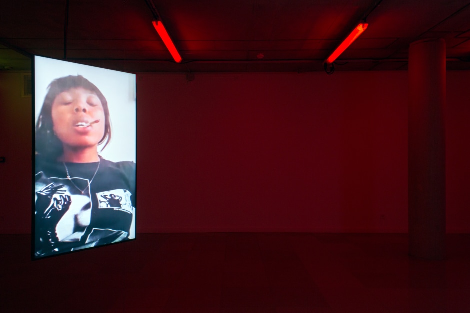 Installation view, Martine Syms, Ugly Plymouths, Carré d'Art - Musée d'art contemporain, Nîmes, 9 May – 17 September 2023  © Martine Syms. Courtesy the Artist and Carré d'Art - Musée d'art contemporain, Nîmes.  Photo: Cedrick Eymenier